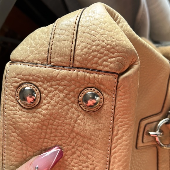 Coach Penelope Cream Ivory Leather Shoulder Hang Bag Style # 13164 - Picture 3 of 7